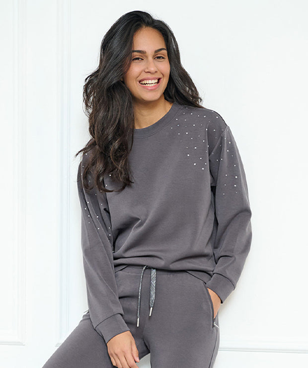 Embellished Modal Sweater