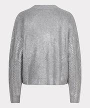 Cable Knit Shiny Sweater