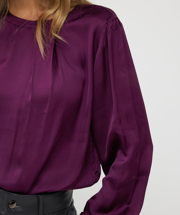 Back Button Closure Blouse