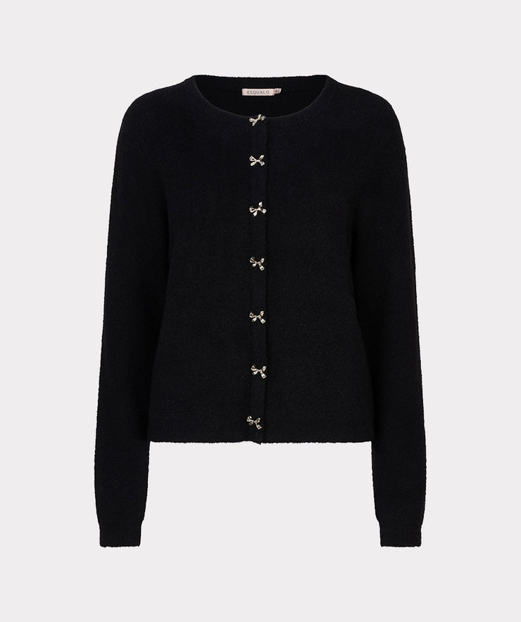 Bow Button Detail Sweater