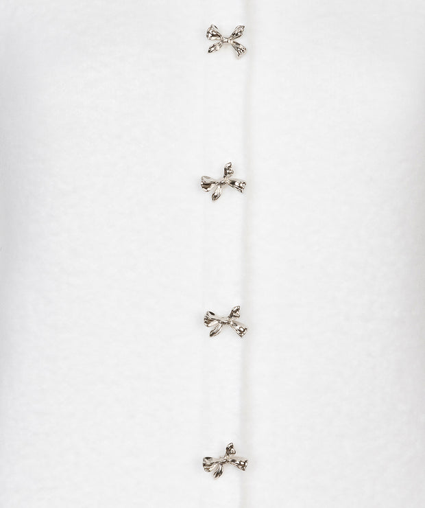 Bow Button Detail Sweater