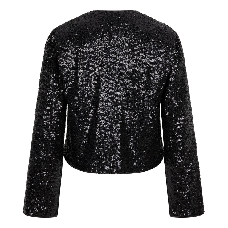 Sequins with Bow Cardigan