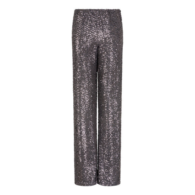 Zigzag Pattern Sequin Pant