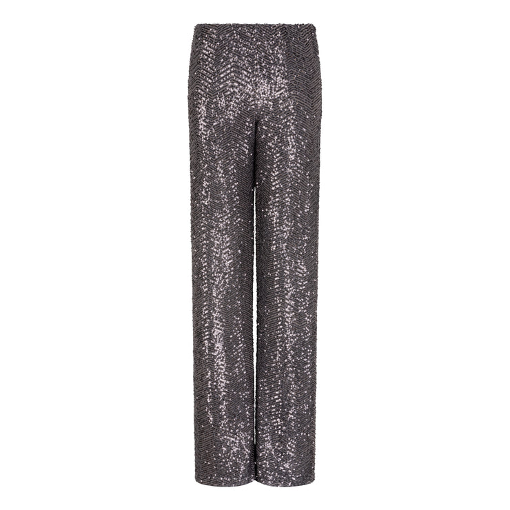 Zigzag Pattern Sequin Pant
