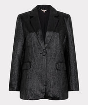 Crinkle Metallic Blazer