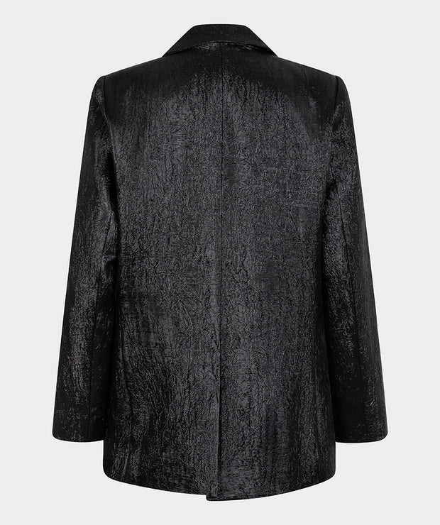Crinkle Metallic Blazer