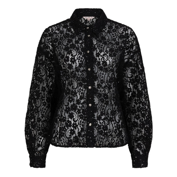 Lace Sequins Blouse