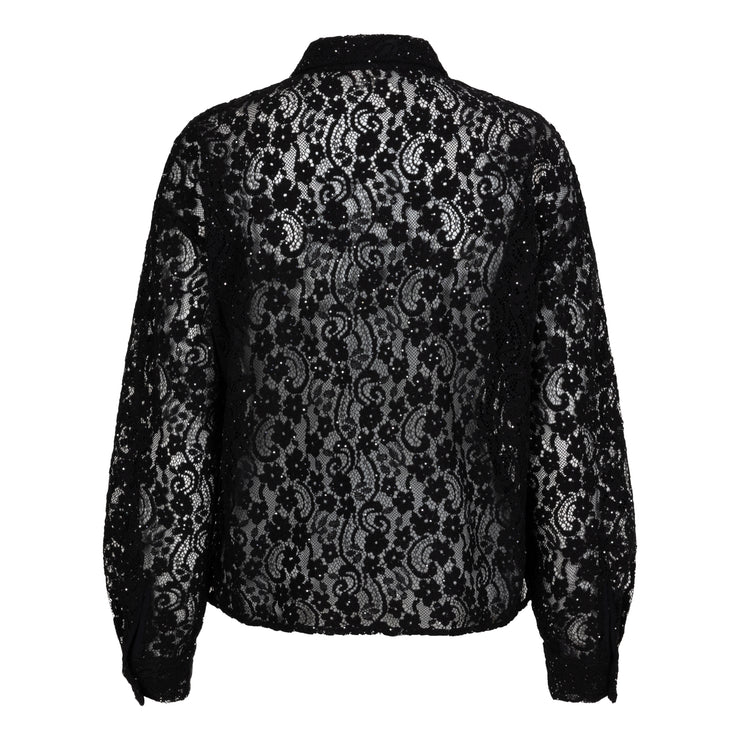 Lace Sequins Blouse