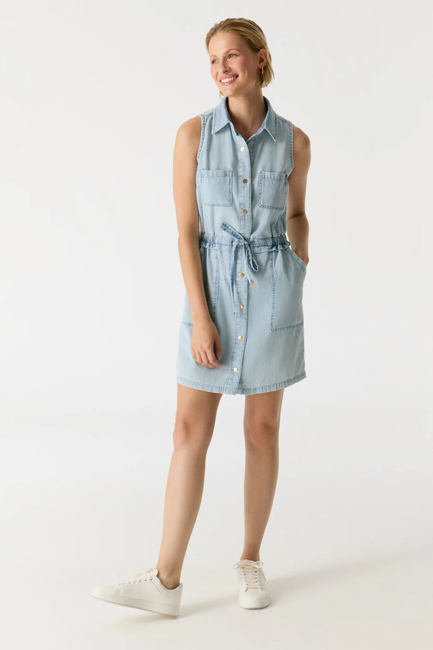 Wilma Patch Pocket Denim Dress