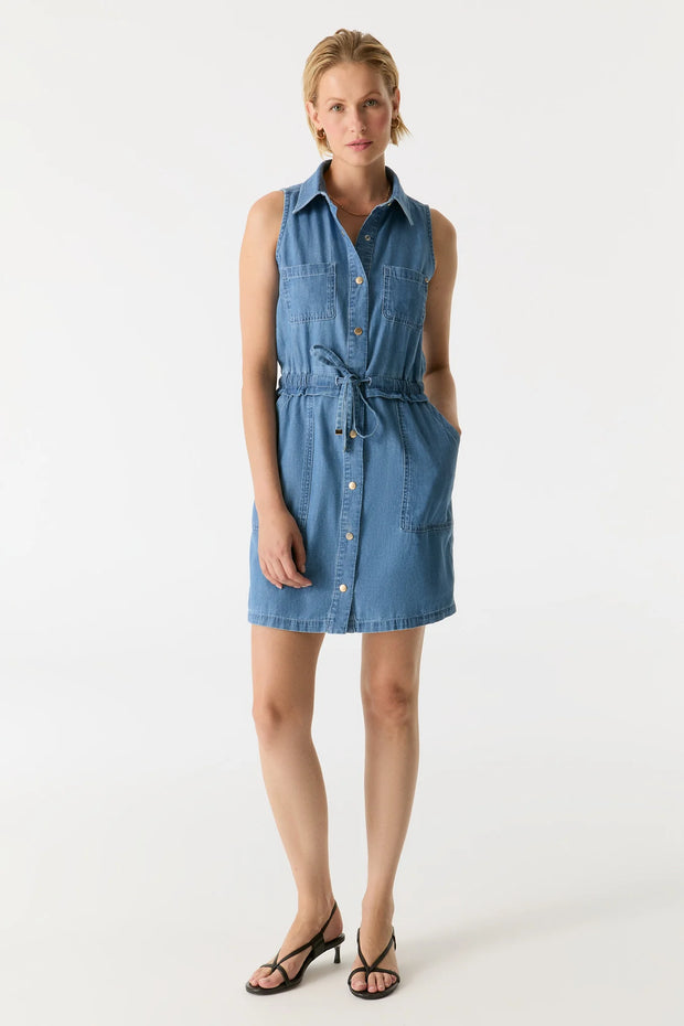 Wilma Patch Pocket Denim Dress