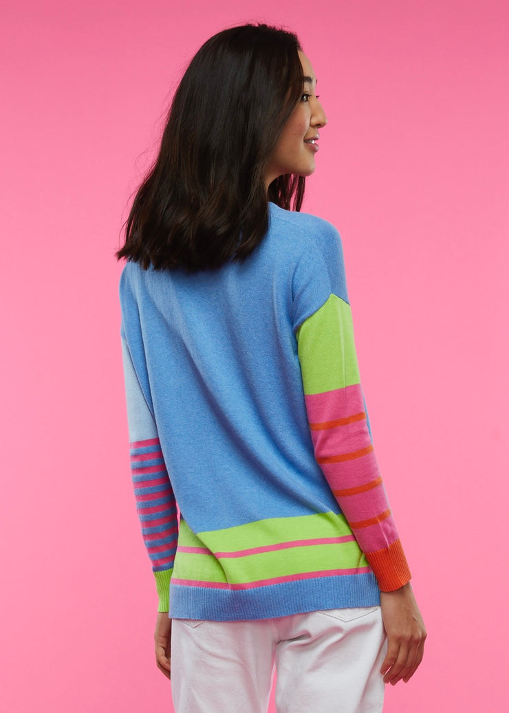 Intarsia Squares Sweater
