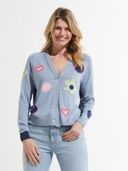 Flowers and Spots Cardigan