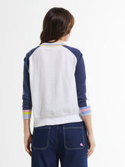 Stripe Trim Cardigan