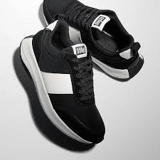 F-MODE Flow Fabric/Suede/Leather Flatform Sneakers