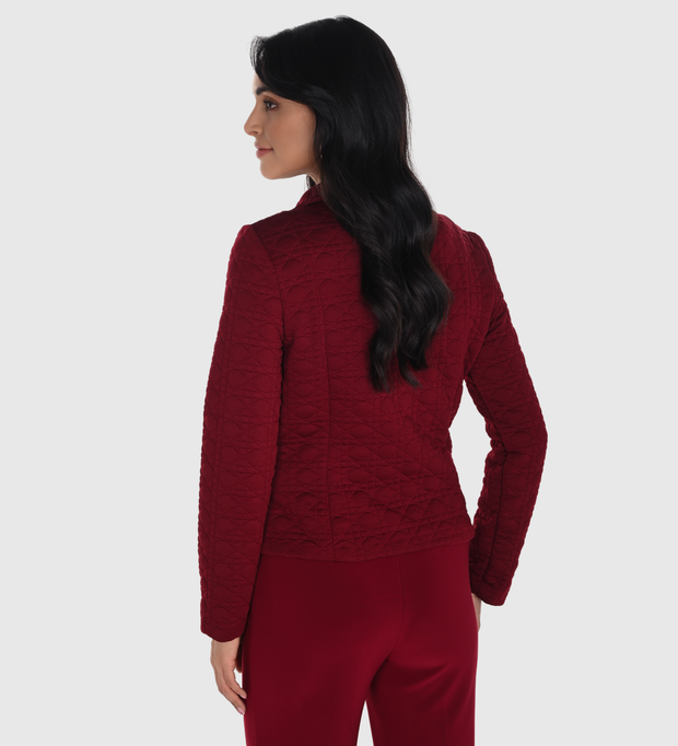 Quilted Knit Jacket