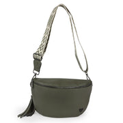 Kimberley Vegan Leather Crossbody Bag/Sling - Olive