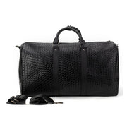 Brock Vegan Leather Woven Duffle Bag
