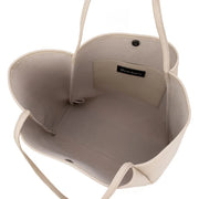 Keele Oversized Vegan Leather Tote - Sand