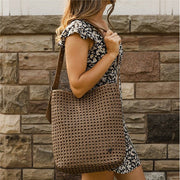 Osler Woven Hand-knotted Hobo - Dark Khaki