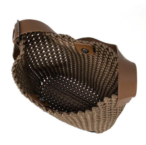 Osler Woven Hand-knotted Hobo - Dark Khaki