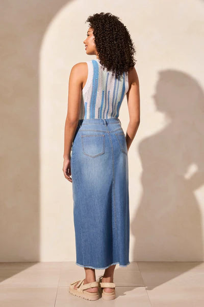 Full Length Denim Skirt