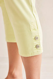 Pull On Capris with Hem Vents