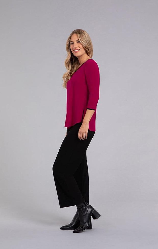 Tipped 3/4 Sleeve Go To Classic T Relax-Watch Us Women Oakville