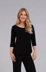 Tipped 3/4 Sleeve Go To Classic T Relax