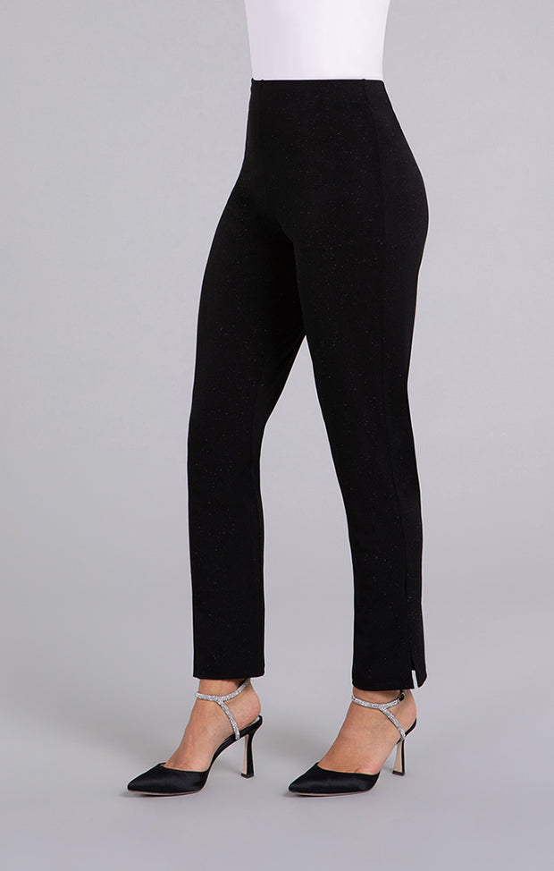 Narrow Midi Black Sparkle Pant