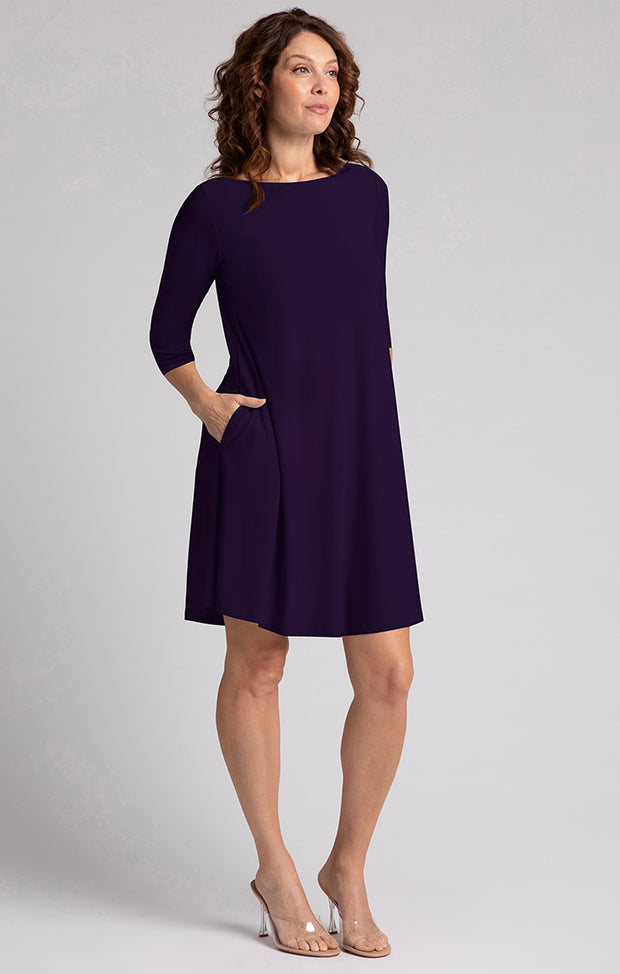 Nu Trapeze 3/4 Sleeve Dress