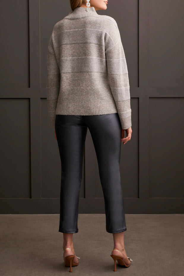 Sparkle Knit Mock Neck Sweater