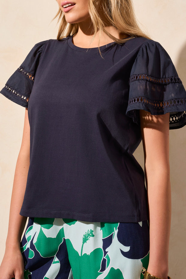 Flutter Sleeve Top