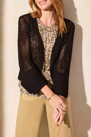 Bell Sleeve Open Stitch Cardigan