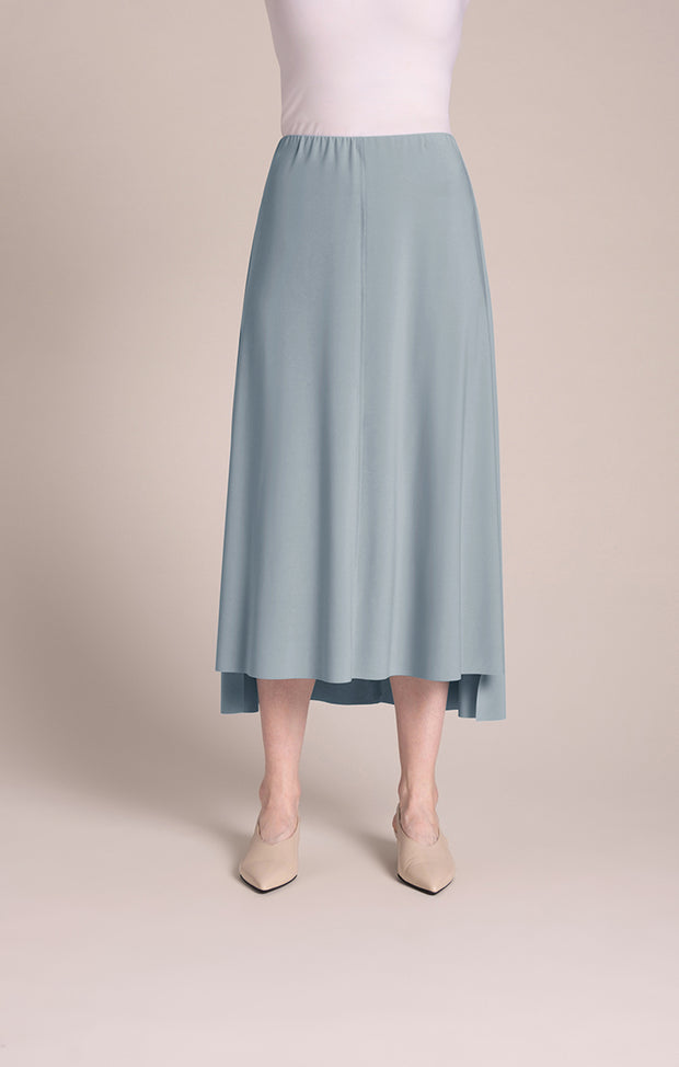 Flounce A-Line Midi Skirt