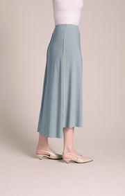 Flounce A-Line Midi Skirt