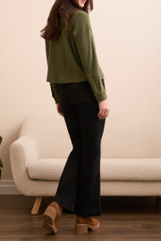 Waffle Knit Crop Cardigan