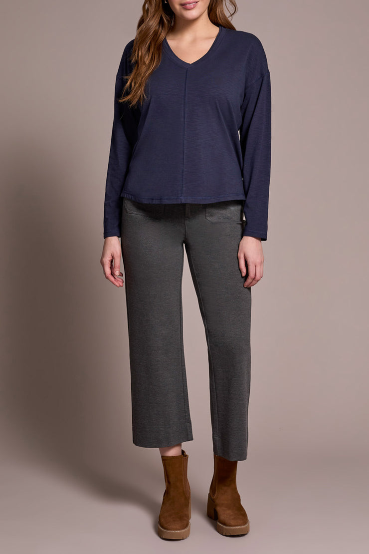 Long Sleeve V-Neck Top