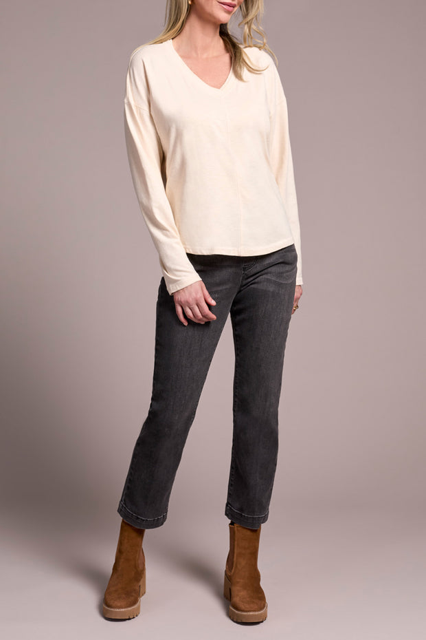 Long Sleeve V-Neck Top