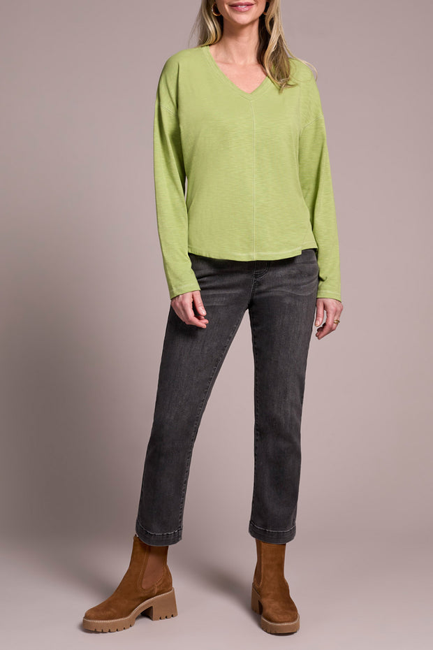 Long Sleeve V-Neck Top