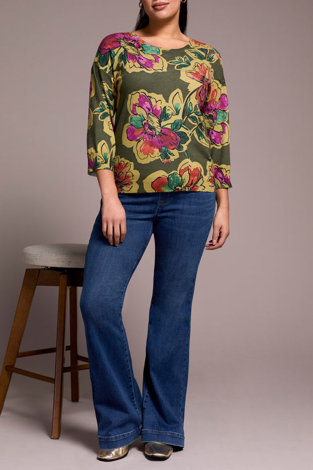 Soft Yarn 3/4 Sleeve Sweater