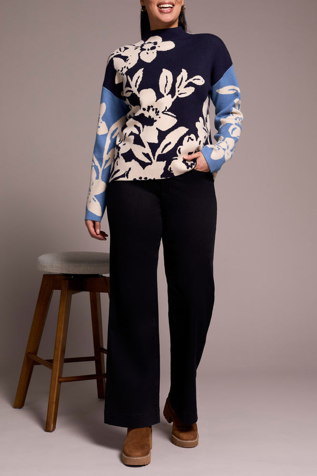 Knit Funnel Neck Sweater