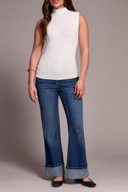 Sleeveless Mock Neck Tank
