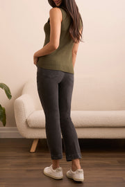 Sleeveless Mock Neck Tank