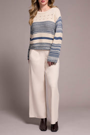 Bell Sleeve Boat Neck Sweater