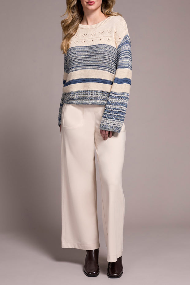 Bell Sleeve Boat Neck Sweater