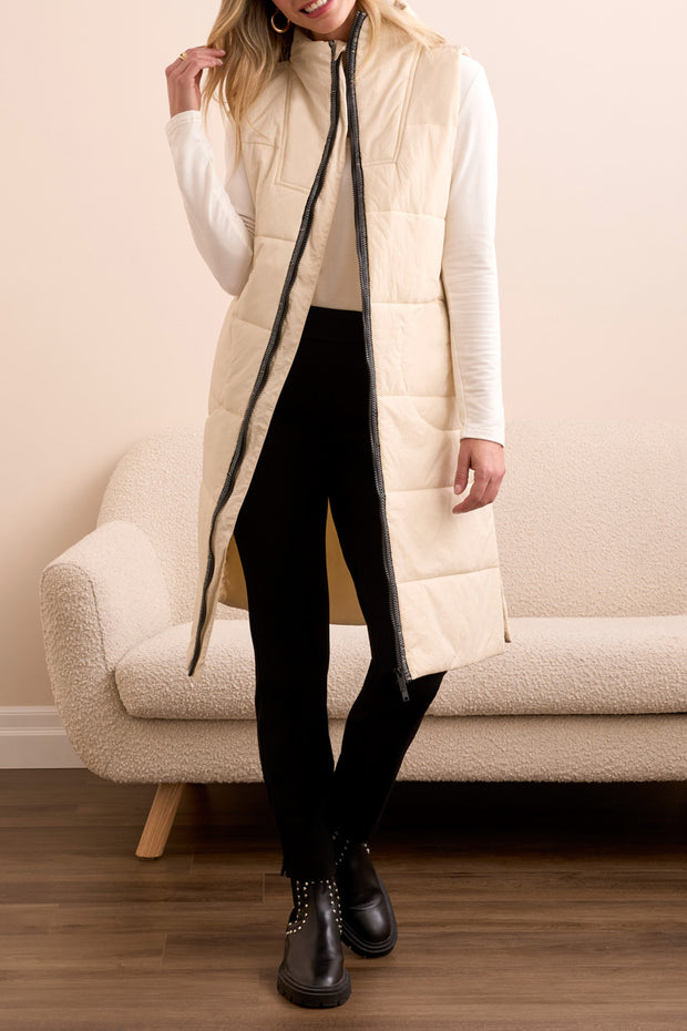 Quilted Bell Sleeve Vest