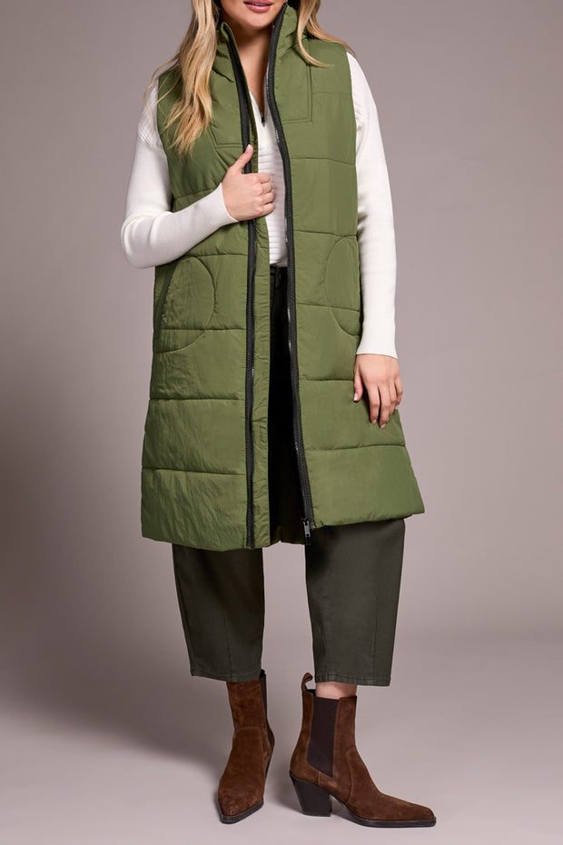 Quilted Bell Sleeve Vest