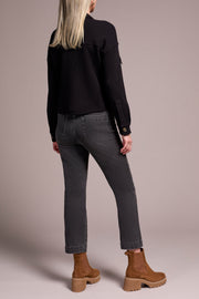 Waffle Knit Cropped Cardigan