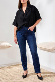 Boundless - Sophia Curvy Pull-On Slim Crop Jeans