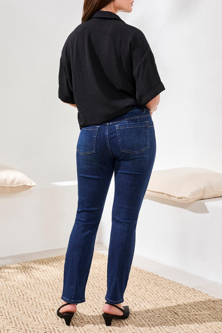 Boundless - Sophia Curvy Pull-On Slim Crop Jeans